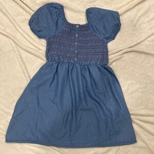 Nanette Lepore Blue Smocked Casual Dress-size 12 (Brand New, never worn)